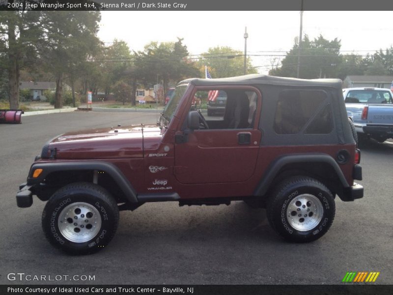 Sienna Pearl / Dark Slate Gray 2004 Jeep Wrangler Sport 4x4