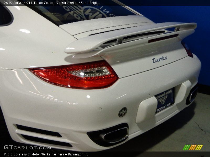 Carrara White / Sand Beige 2010 Porsche 911 Turbo Coupe
