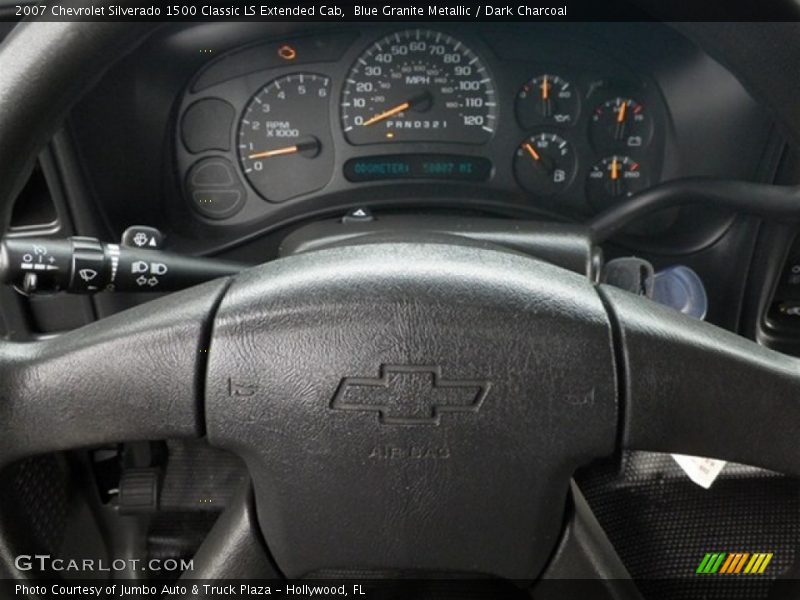 Blue Granite Metallic / Dark Charcoal 2007 Chevrolet Silverado 1500 Classic LS Extended Cab