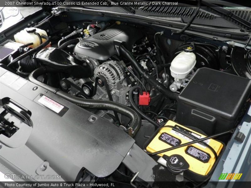 Blue Granite Metallic / Dark Charcoal 2007 Chevrolet Silverado 1500 Classic LS Extended Cab