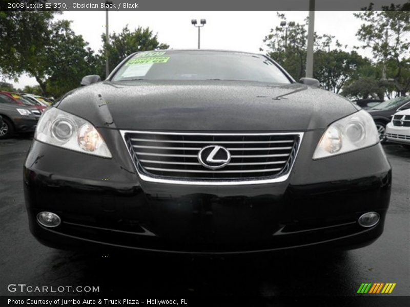 Obsidian Black / Black 2008 Lexus ES 350