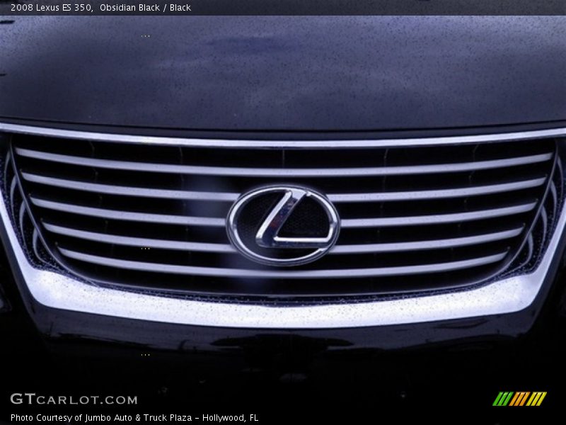 Obsidian Black / Black 2008 Lexus ES 350