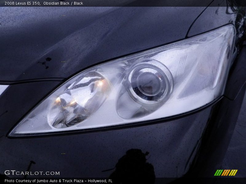 Obsidian Black / Black 2008 Lexus ES 350