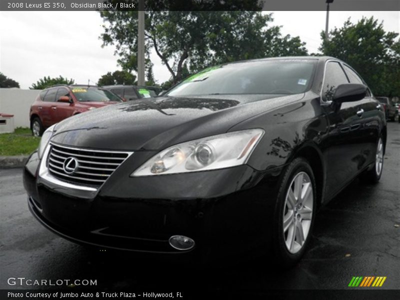 Obsidian Black / Black 2008 Lexus ES 350