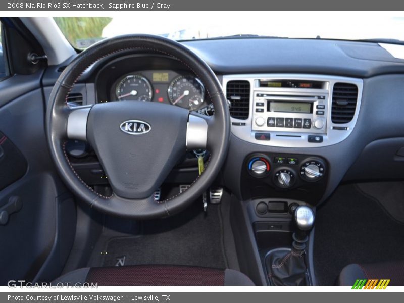Sapphire Blue / Gray 2008 Kia Rio Rio5 SX Hatchback