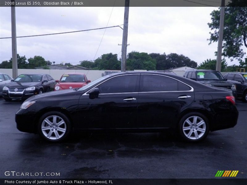 Obsidian Black / Black 2008 Lexus ES 350