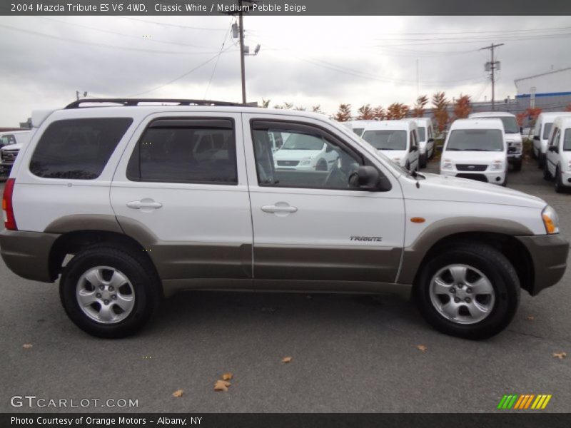 Classic White / Medium Pebble Beige 2004 Mazda Tribute ES V6 4WD
