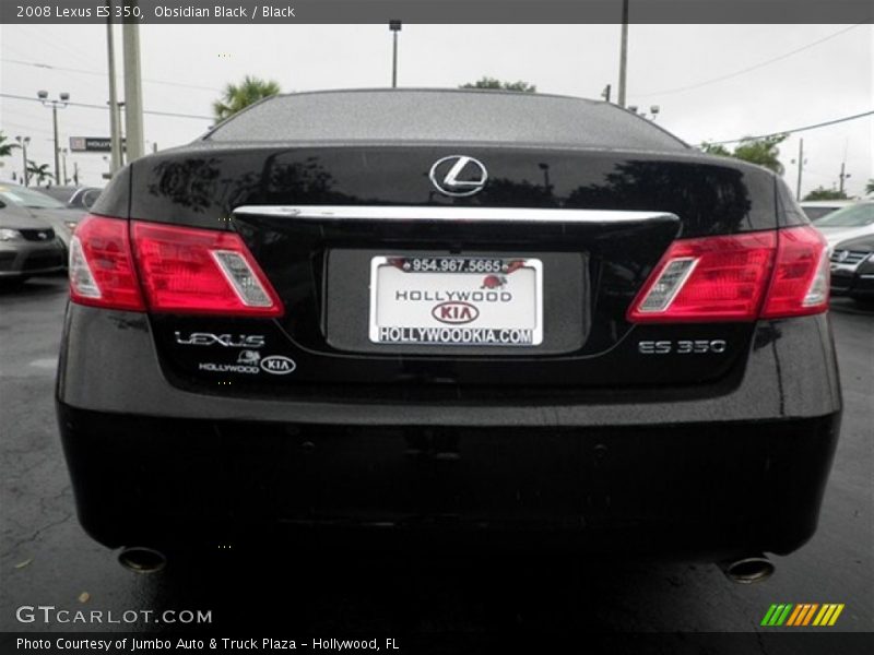 Obsidian Black / Black 2008 Lexus ES 350