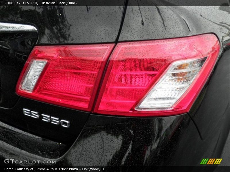 Obsidian Black / Black 2008 Lexus ES 350