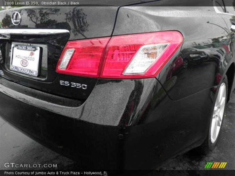 Obsidian Black / Black 2008 Lexus ES 350