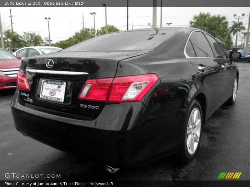 Obsidian Black / Black 2008 Lexus ES 350
