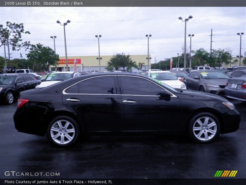 Obsidian Black / Black 2008 Lexus ES 350
