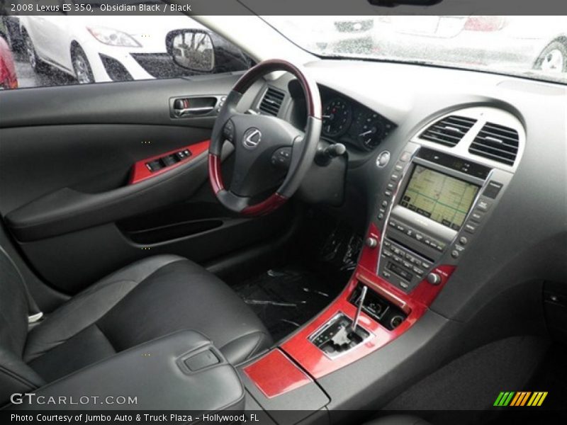 Obsidian Black / Black 2008 Lexus ES 350