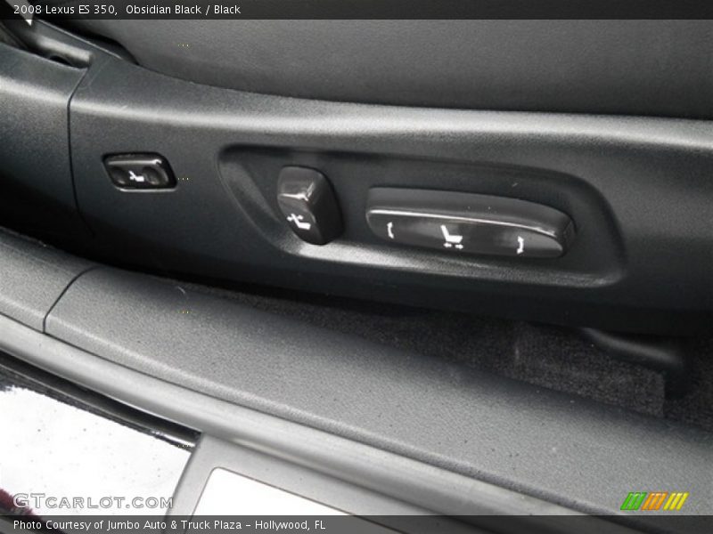 Obsidian Black / Black 2008 Lexus ES 350