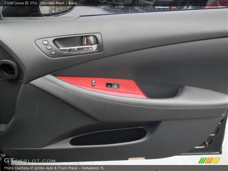 Obsidian Black / Black 2008 Lexus ES 350