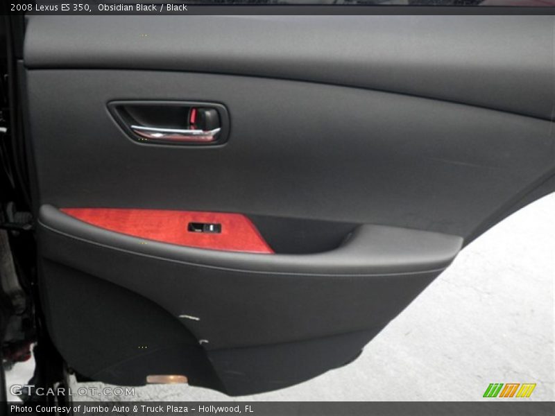 Obsidian Black / Black 2008 Lexus ES 350
