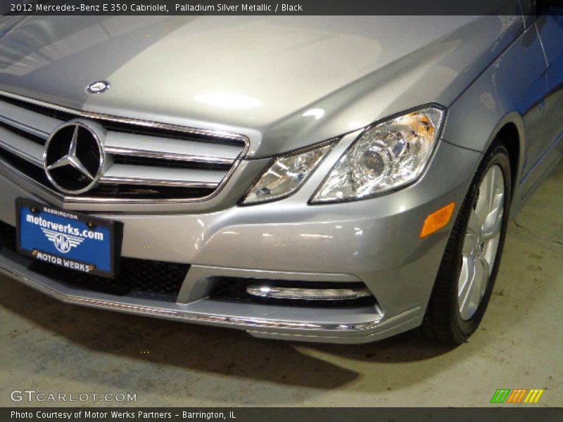 Palladium Silver Metallic / Black 2012 Mercedes-Benz E 350 Cabriolet