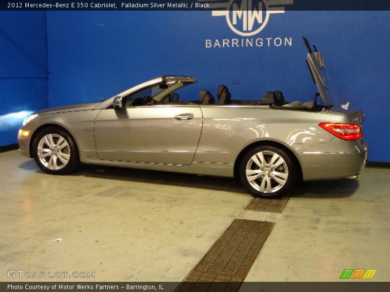 Palladium Silver Metallic / Black 2012 Mercedes-Benz E 350 Cabriolet