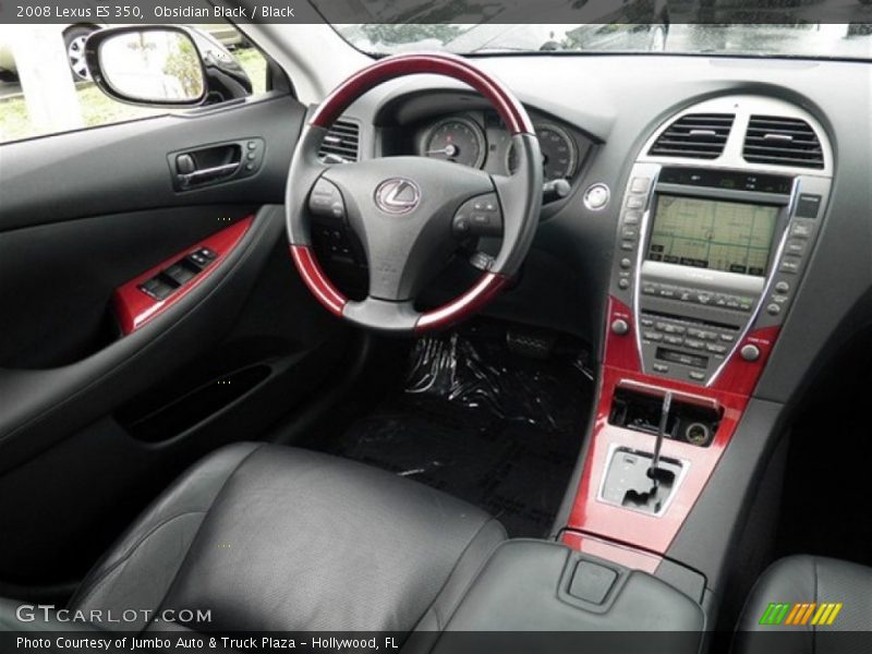 Obsidian Black / Black 2008 Lexus ES 350