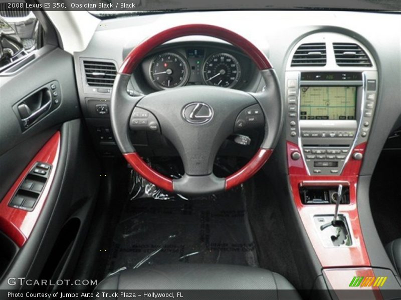 Obsidian Black / Black 2008 Lexus ES 350