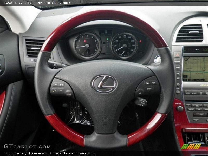 Obsidian Black / Black 2008 Lexus ES 350