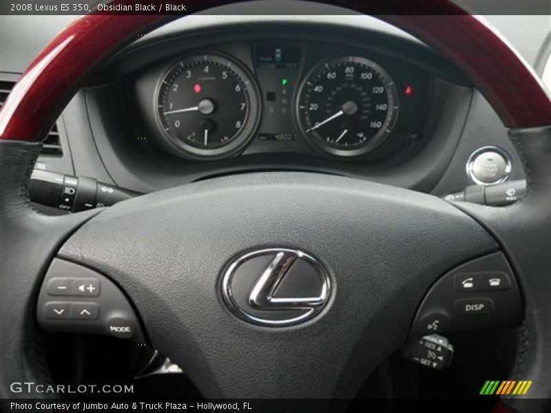 Obsidian Black / Black 2008 Lexus ES 350