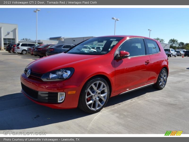 Tornado Red / Interlagos Plaid Cloth 2013 Volkswagen GTI 2 Door