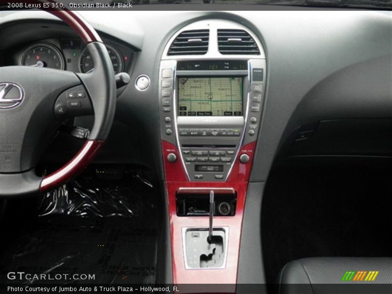 Obsidian Black / Black 2008 Lexus ES 350