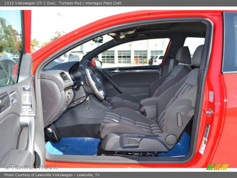 Tornado Red / Interlagos Plaid Cloth 2013 Volkswagen GTI 2 Door