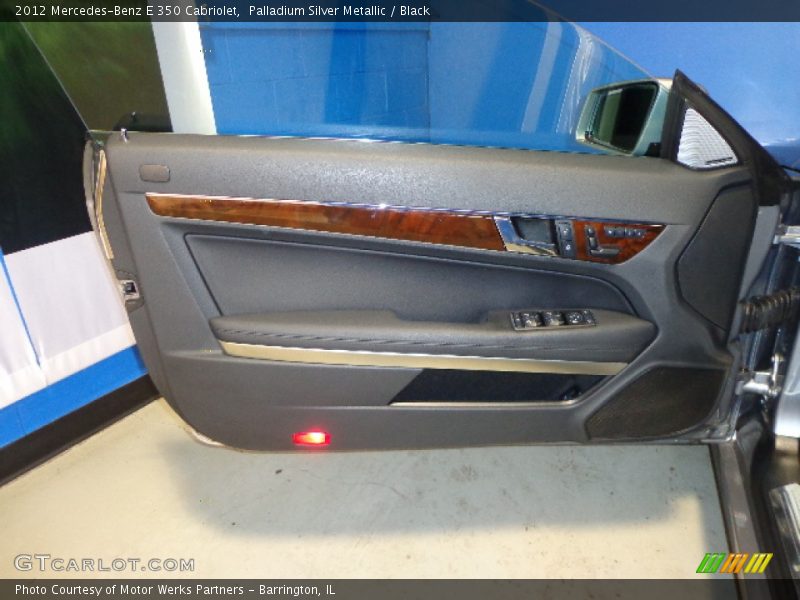 Palladium Silver Metallic / Black 2012 Mercedes-Benz E 350 Cabriolet