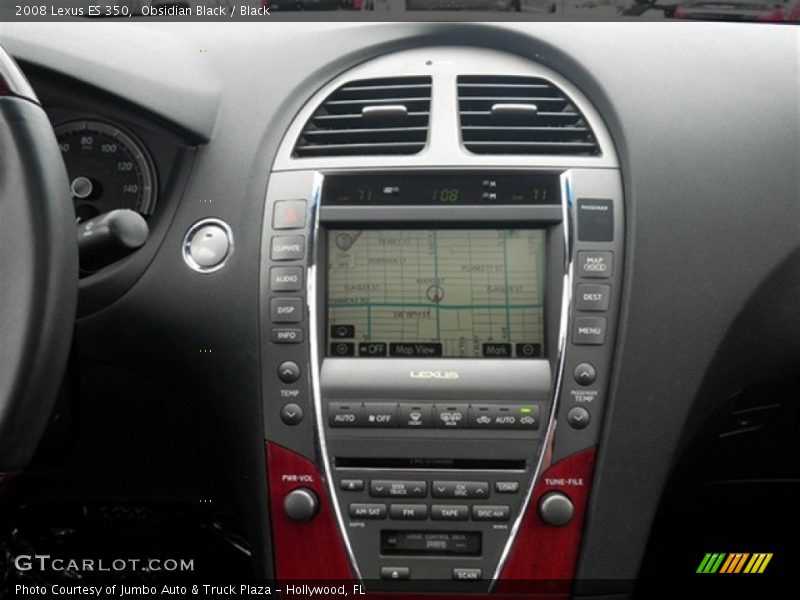 Obsidian Black / Black 2008 Lexus ES 350