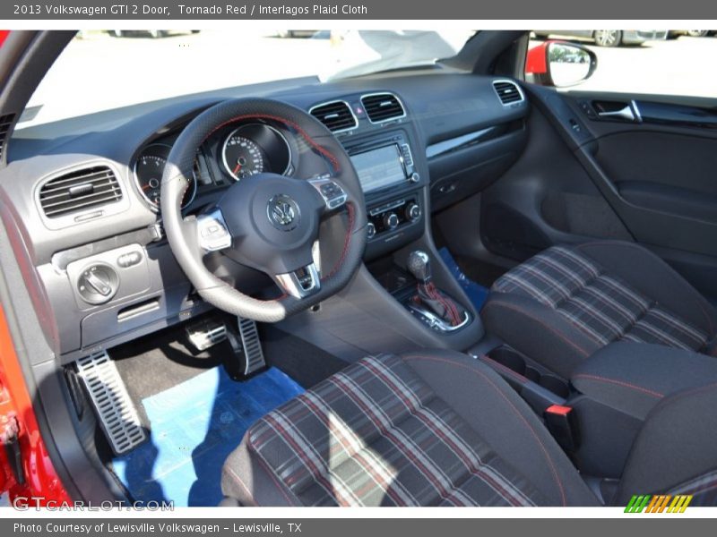 Tornado Red / Interlagos Plaid Cloth 2013 Volkswagen GTI 2 Door