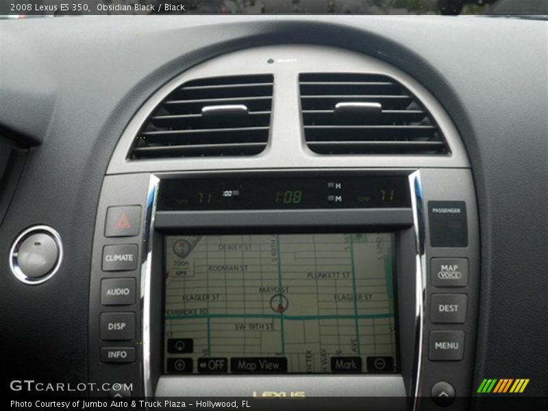 Obsidian Black / Black 2008 Lexus ES 350