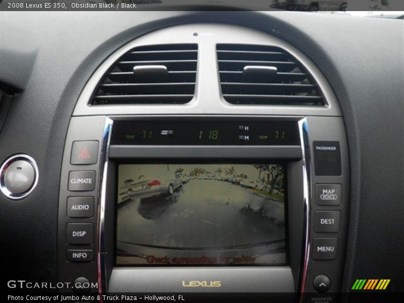 Obsidian Black / Black 2008 Lexus ES 350