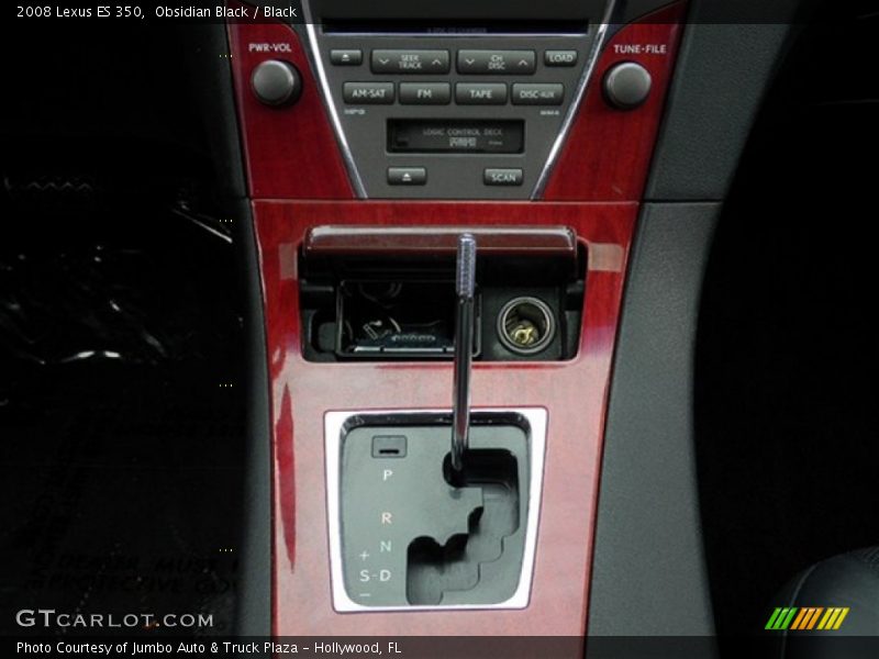 Obsidian Black / Black 2008 Lexus ES 350