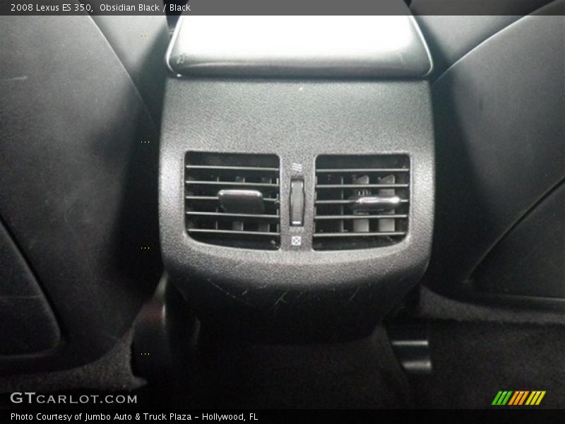 Obsidian Black / Black 2008 Lexus ES 350