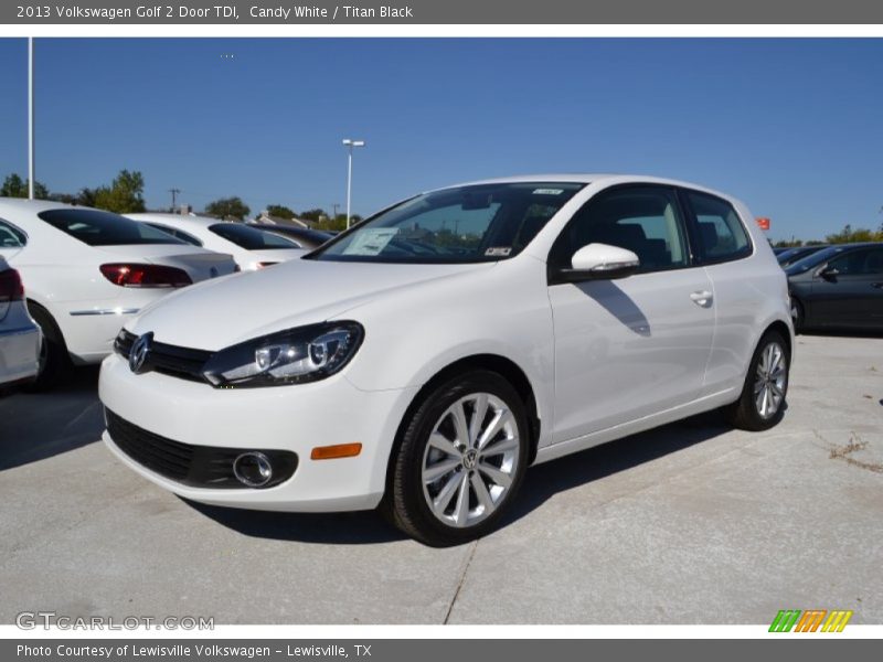 Front 3/4 View of 2013 Golf 2 Door TDI