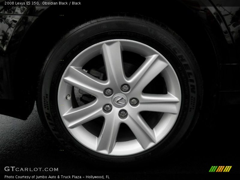 Obsidian Black / Black 2008 Lexus ES 350