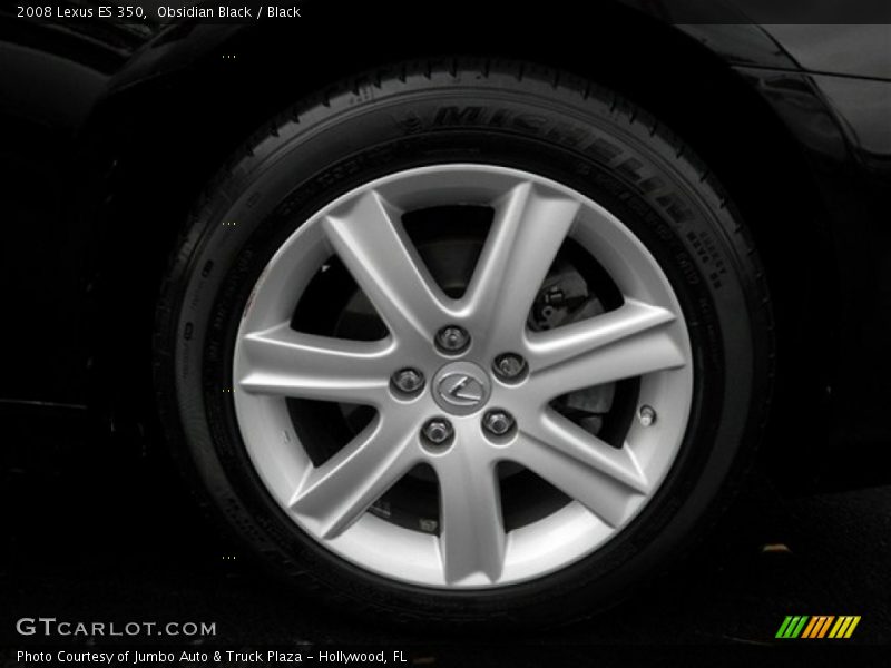 Obsidian Black / Black 2008 Lexus ES 350