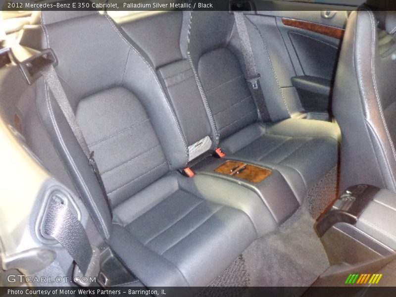 Palladium Silver Metallic / Black 2012 Mercedes-Benz E 350 Cabriolet