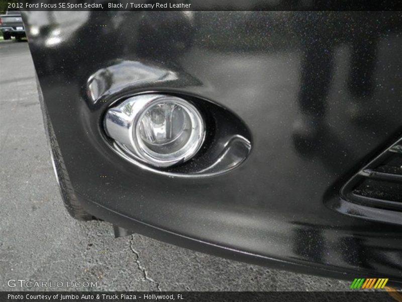 Black / Tuscany Red Leather 2012 Ford Focus SE Sport Sedan