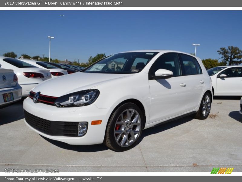 Candy White / Interlagos Plaid Cloth 2013 Volkswagen GTI 4 Door