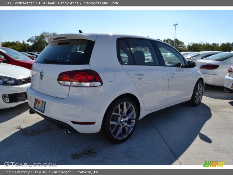 Candy White / Interlagos Plaid Cloth 2013 Volkswagen GTI 4 Door