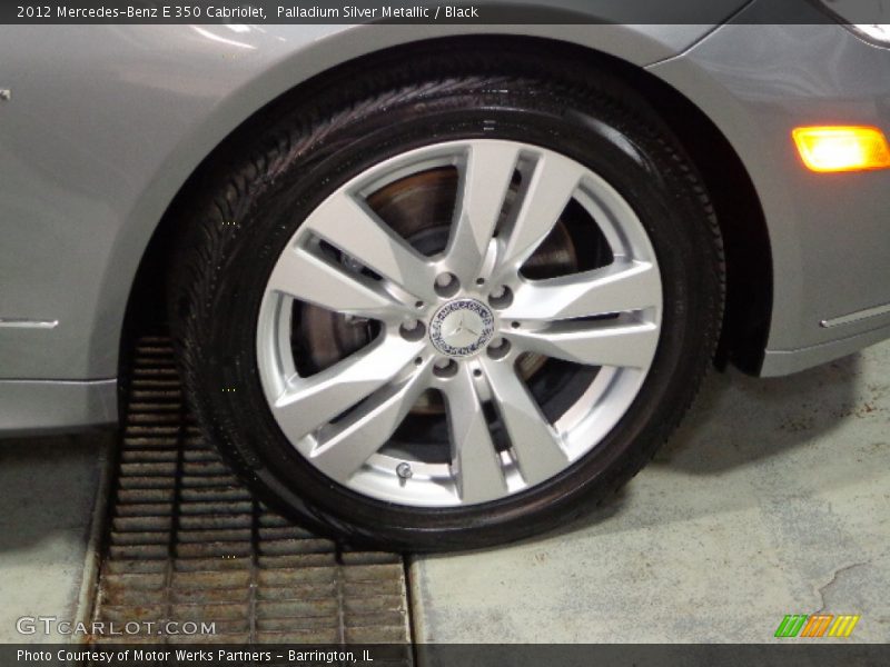 Palladium Silver Metallic / Black 2012 Mercedes-Benz E 350 Cabriolet
