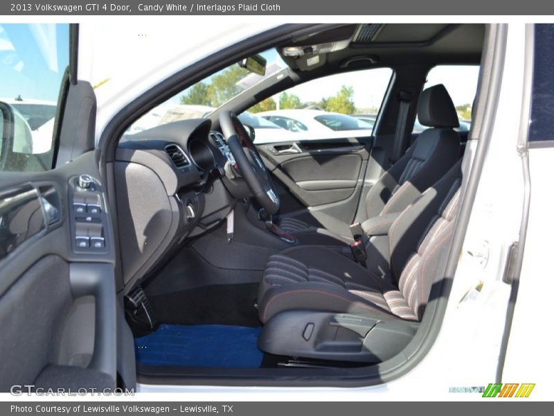 Candy White / Interlagos Plaid Cloth 2013 Volkswagen GTI 4 Door
