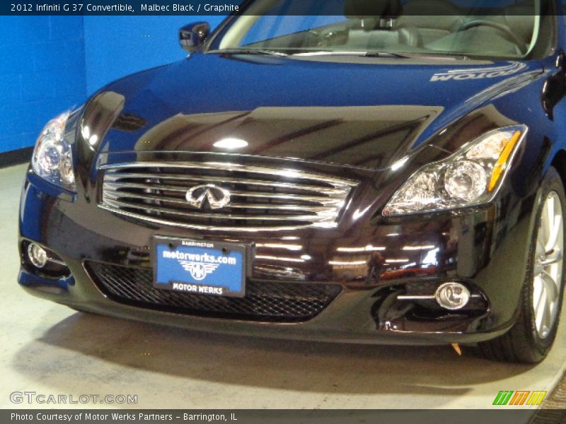 Malbec Black / Graphite 2012 Infiniti G 37 Convertible
