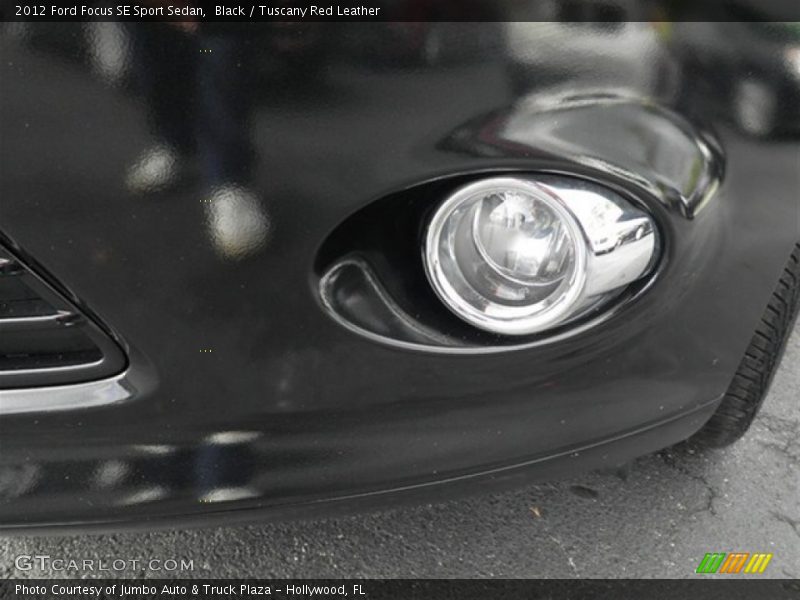 Black / Tuscany Red Leather 2012 Ford Focus SE Sport Sedan