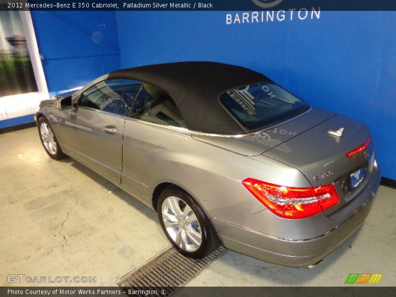Palladium Silver Metallic / Black 2012 Mercedes-Benz E 350 Cabriolet