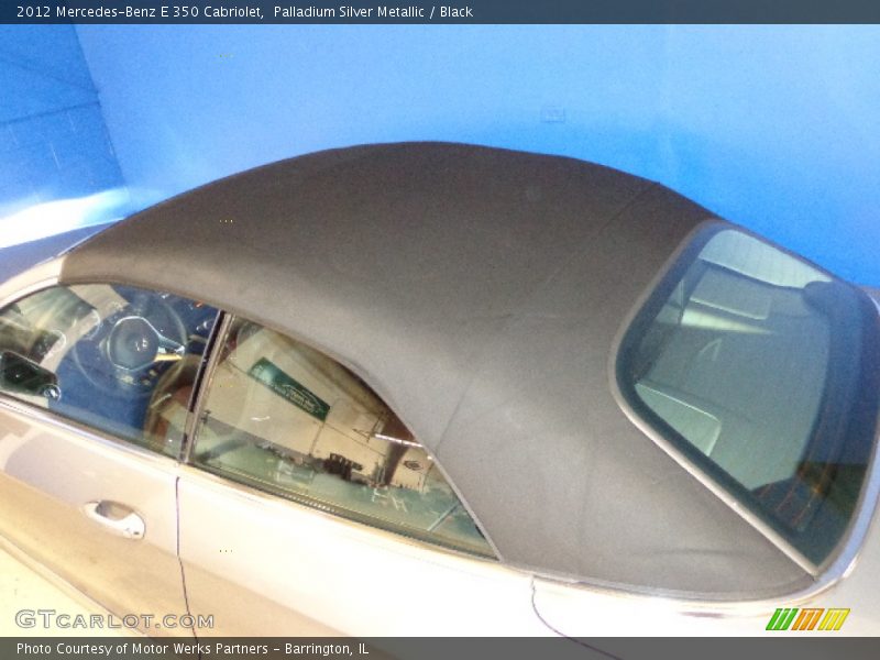 Palladium Silver Metallic / Black 2012 Mercedes-Benz E 350 Cabriolet