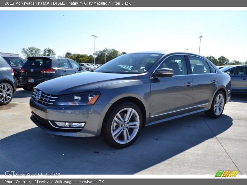 Platinum Gray Metallic / Titan Black 2013 Volkswagen Passat TDI SEL
